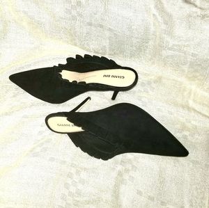 Gianni Bini Ruffle Stiletto Mules